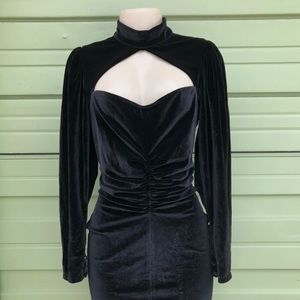 Zara velvet mini dress